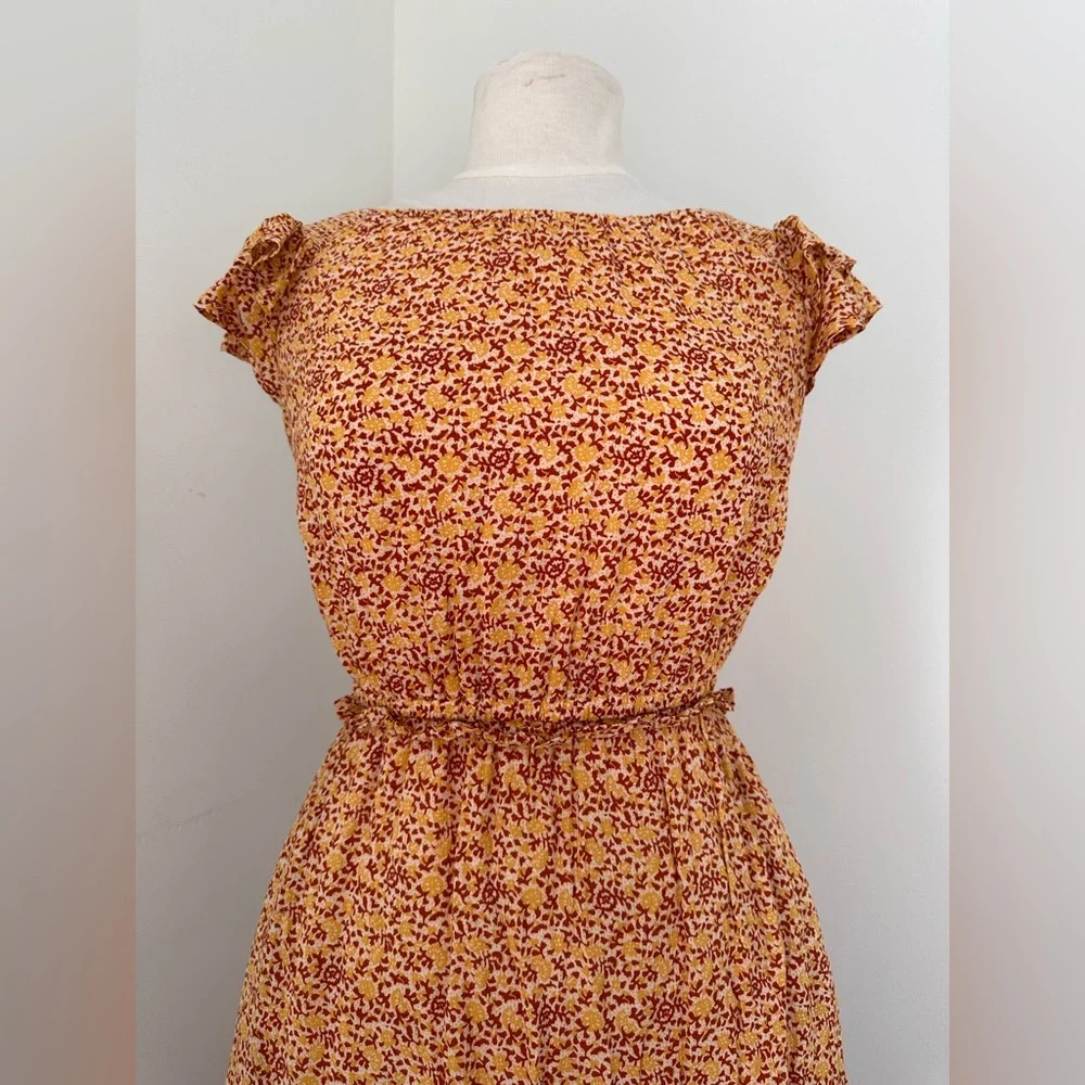 Universal Thread Floral Print Ruffle Dress - Picture 3 of 4